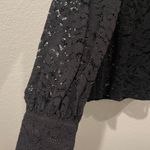 H&M Black Lace Long Sleeve Blouse Photo 3