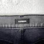 EXPRESS Slim Super High Rise Womens Jeans Size 8 Gray Denim Stretch Embellished Photo 5