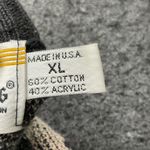London Fog Vintage Black Brown Gray V-Neck Pullover Knit Sweater Women’s Size XL Photo 5