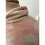 Disney  Ella Enchanted princess pink tie dye drawstring hoodie cropped sweater M Photo 4