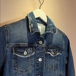 ZARA  Women’s Distressed Denim Jacket Jean Jacket Coat Size Small Photo 3