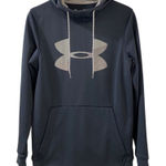 Under Armour Hoodie Sweatshirt Womens Size Small Gray Sweater Pull Over Blue Photo 0