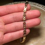 Ruby NWT  & CZ Gold Over Sterling Silver Bracelet Photo 10