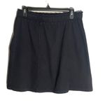 Fresh Produce Black Mini Skirt with Pockets drawstring elastic waist size M Photo 1