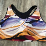 Soma  Bliss Breathe SIZE LARGE Racerback Sport Bra "Go with the Flow Purple" Photo 0