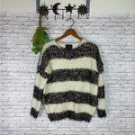 Anthropologie La Fée Verte Rainbow Confetti Striped Pullover Sweater Photo 1