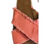 Caslon  Slides Crisscross Coral Size 8.5 M Open Toe Paxton Espadrille Sandals Photo 3