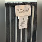 Chico's Chico’s Easywear Sheer Stripe Full Zip Cardigan jacket Sweater Size 1 Medium Photo 2