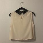 Forever 21  cream & black sheer top size small #21 Photo 3