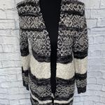 Charlotte Russe open front black white & grey Longsleeve cardigan sz S women Photo 0