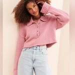 Show Me Your Mumu Pink Knit Crawford Collared Sweater Photo 9