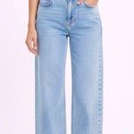 H&M Women’s Straight Wide Leg Light Wash Jeans Photo 0