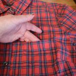 J Crew Red Blue Plaid Popover Tunic Top Womens Western Country Preppy Size 4 Photo 7