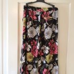 Like an angel   Floral HR Wide Leg Pants sz sm NWOT waist 15” rise 11” inseam 32” Photo 5