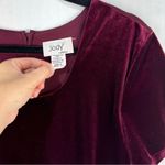 Jody California Maroon Velvet Maxi Dress Holiday Vintage Size 9 USA Made Red Photo 2