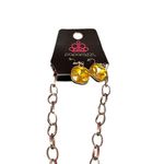 Paparazzi Yellow Crystal Charm Necklace Silver Chain Jewelry Accessory R-68 Photo 1
