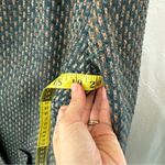 Vintage Chester Weinberg Green Multicolor Woven Stitch Double Breasted Blazer Size 12 Photo 2