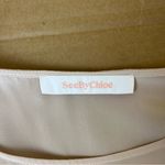 See By Chloe  Silk Blush Ruffle Chiffon Blouse Photo 5