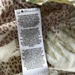 BeachLunchLounge  Tropical Leaf Print Dress Braided Shoulder Button Down Size S Photo 8