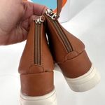 Journee Collection Seena Wedge Sneaker Sandal Cut out Size 40, brown Size 10 Photo 4