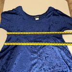 Molly Malloy Dress Womens 16 Blue Crushed Velvet Midi A Photo 1