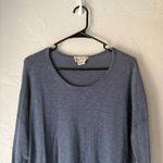 500 Denim Maison Cinquante Long Slv Pullover Top Blue M Casual Comfort Everyday Size M Photo 1
