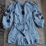 Chelsea and Violet  embroidered dress blue flowers Photo 2