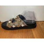 Jin Duo Sandals Womens Size 10 Brown Floral Buckle Slide Platform Shoes Photo 4