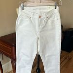 Old Navy  White Denim Jeans Curvy Profile Straight Mid Rise Photo 7