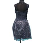 Cache Gray Ruched Built In Bra Event Dress Sequin Metallic Embellished NWT $168 Photo 2
