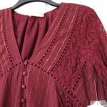 Altar'd State Altar’d state | burgundy swing dress Photo 6