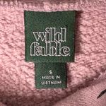 Wild Fable Pink Hoodie with Black Butterfly Print Y2K Indie Fairy Grunge Sz. S Photo 5