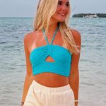 Boutique Blue crop top Photo 0