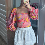 Farm Rio  dotted banana blouse medium   Photo 0