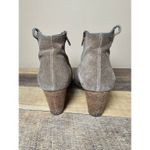 Madewell  The Billie Boot Suede Leather Stacked Heel Ankle Tan‎ Womens Size 9 Photo 3