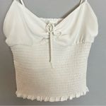 Wilfred Aritzia Ballet Camisole Top White Shirred Smocked Chiffon Size XS Tank Photo 6