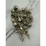 Aurora Borealis Crystal Brooch Shine Like a Disco Ball Silver Photo 1