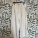 Madewell  The Harlow Wide Leg trouser Jean cream ivory off-white denim 29 Photo 2