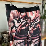 Nike  Pro Dri-Fit Mesh Panel Cropped Legging Graphic Swirl Print Size Medium Photo 3