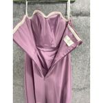 Azazie Strapless A-line Chiffon Ruched Bodice Grecian Gown Bridesmaid Lavender C Photo 7