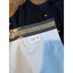 Anne Klein Blue Blouse With Gold Zippers Medium M Top Work Office Photo 6