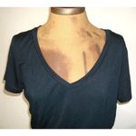 prAna New Womens NWT L Black Dress Foundation SS T shirt Blouson Ruched Soft Photo 3