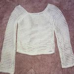 Poof New York Crocheted White Top Photo 0