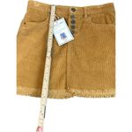 Indigo Rein  Half Button Front Corduroy Mini Skirt size 3/25 NWT Photo 4