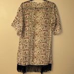 LuLaRoe MONROE Size SMALL Fringe Kimono Wrap Coverup Boho Ethnic Earthy Photo 9