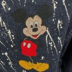 Wrangler Vintage 80s  Denim Cropped Jacket Hand Embroidered Mickey Mouse‎ Disney Photo 3
