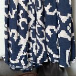 Anthropologie  Maeve Scrollwork Blue White Printed Tribal Sleeveless Maxi Dress Photo 4