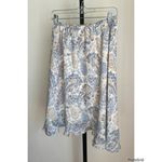 Jaclyn Smith  2 Piece Top Paisley Blue Tan Skirt Set Y2K Photo 4