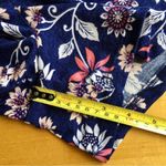 Floral, Lightweight, Flowy Lounge Shorts, Blue, Pink, White, Size 16 Blue Photo 10