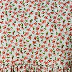 Tuckernuck Hyacinth House Puff Long Sleeve Peplum Floral Blouse Small Green Photo 3